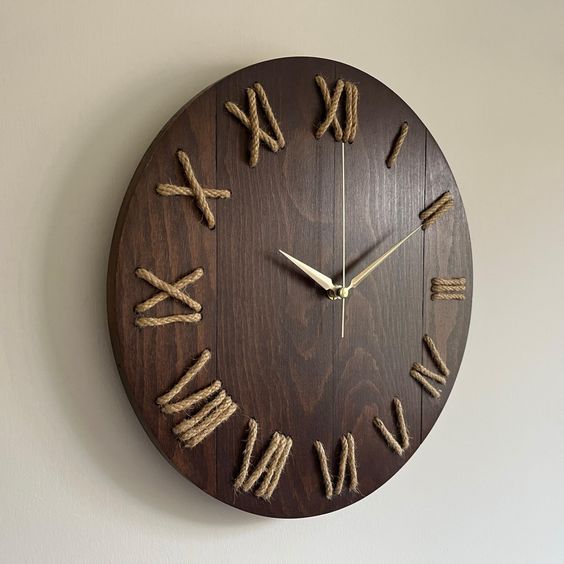 Natural Edge Wooden Wall Clock