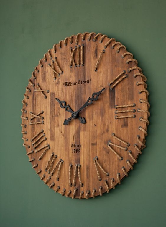 Natural Edge Wooden Wall Clock