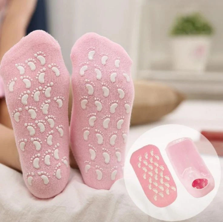 |FREE DELIVERY| Moisturizing SPA Gel Socks – Cracked Heel & Foot Care