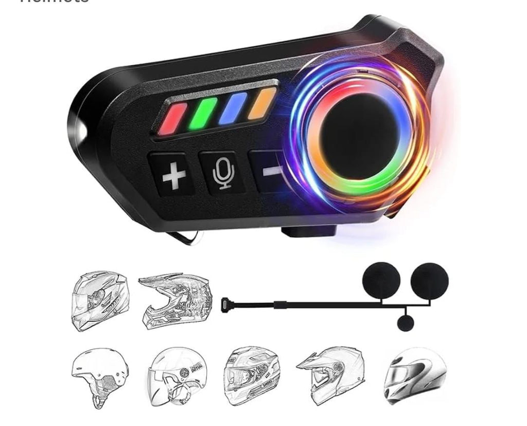 K06 Helmet Bluetooth Earphones – Wireless Motorcycle Helmet Headphones with quality Sound & Hands-Free Calling