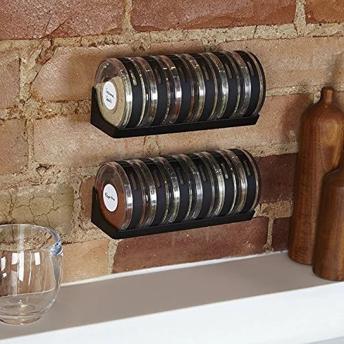 Cylinder Spice Rack Seasonings Tray-Set Of 6