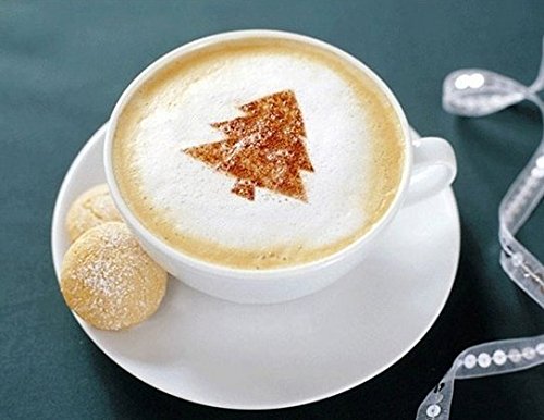 Pack Of 32 Coffee Decorating Stencils, Create Professional Designs