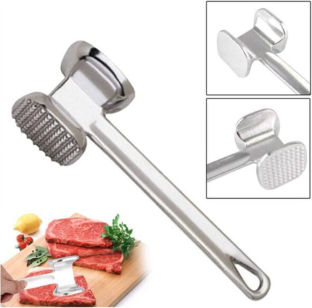 Meat Tenderizer Hammer Mallet Tool Pounder For Tenderizing Steak Beef And Poultry Aluminum Alloy