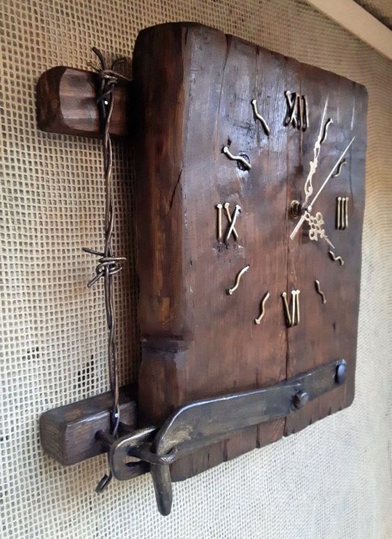 Natural Edge Wooden Wall Clock