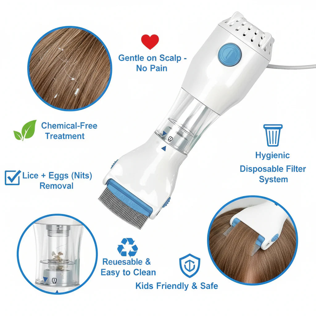 FREE HOME DELIVERY| Chemical-Free Lice Removal Comb With Steel Comb