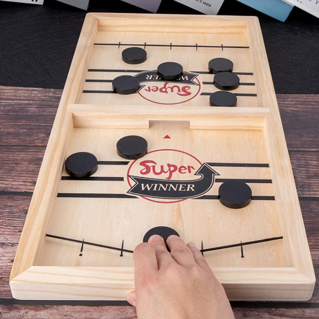 The Original Fast Sling Foosball Puck Board Game-Interactive Toy For Adults And Children - Large Size