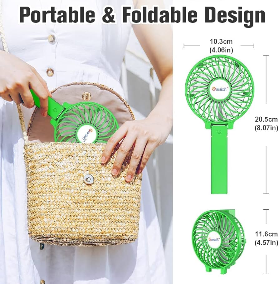 Rechargeable Mini Handheld Portable Fan
