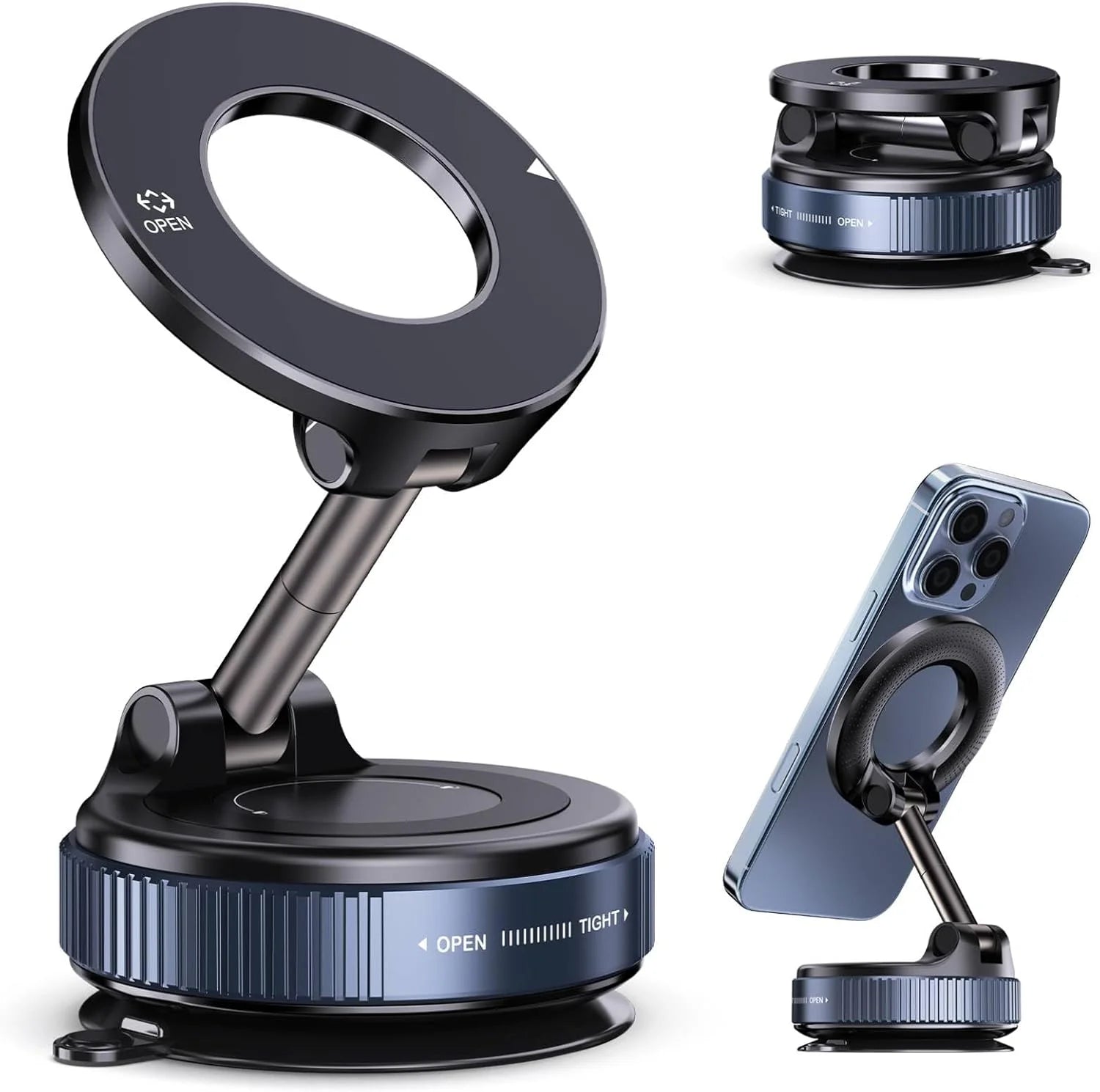 360° Magnetic Car Phone Holder – Strong Grip Mount (Free Delivery)