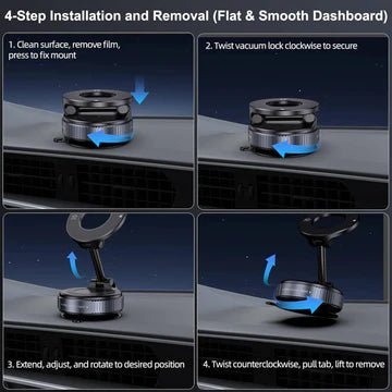 360° Magnetic Car Phone Holder – Strong Grip Mount (Free Delivery)