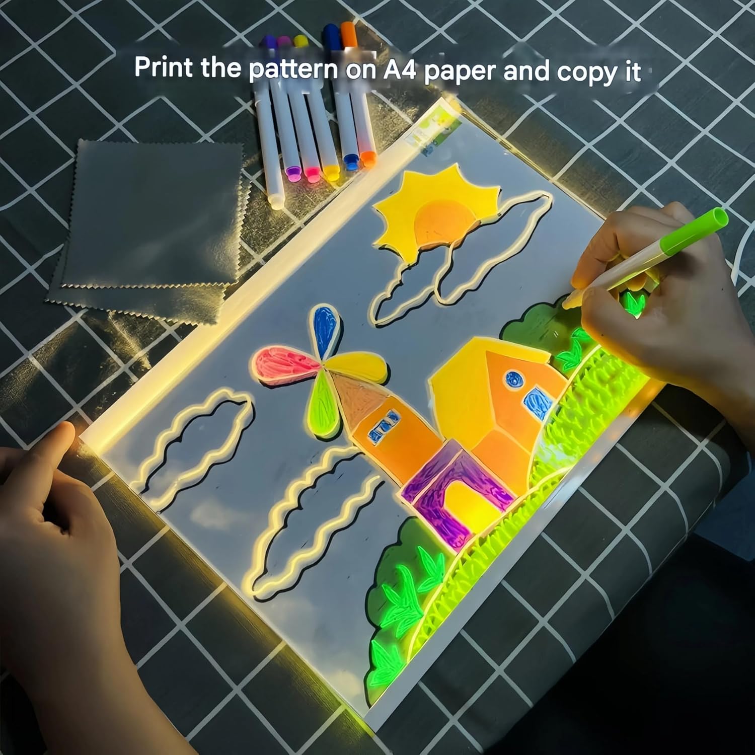 (Free Delivery) LED Light-Up Drawing Board