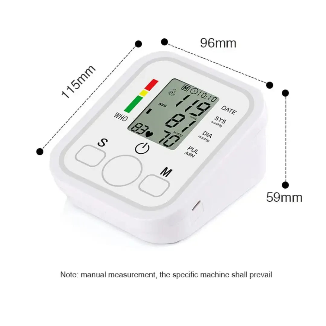 Digital Blood Pressure Monitor | BP Apparatus With USB Power Supply