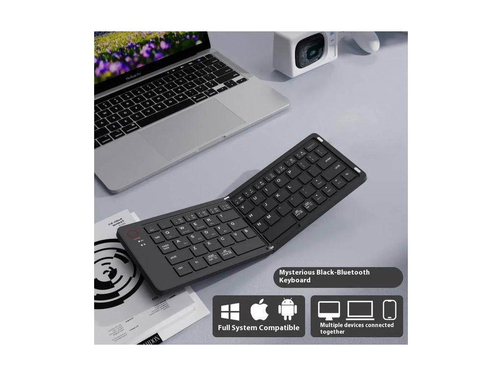 Ultra-Slim Portable Foldable Bluetooth Keyboard