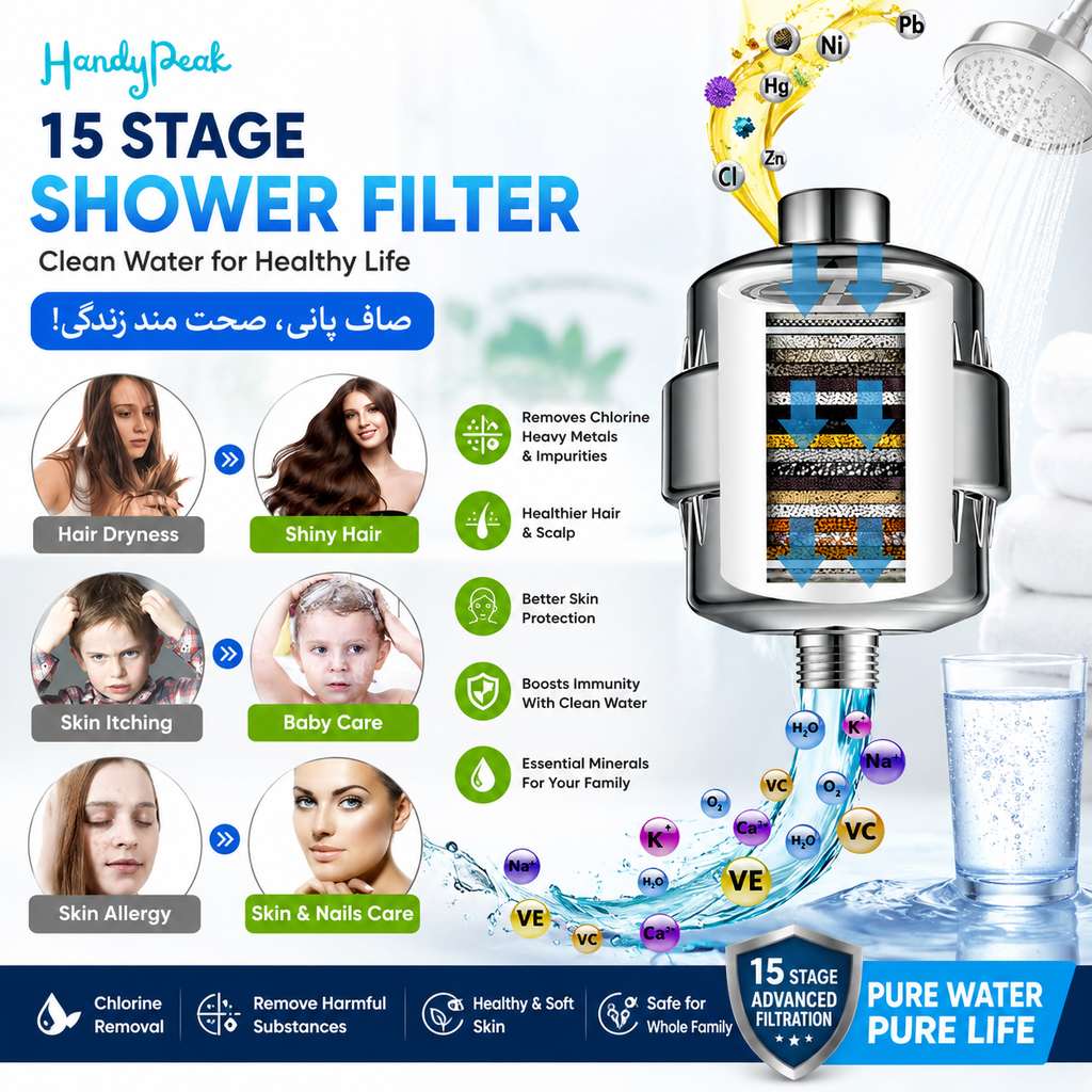 (Free Delivery) Universal Shower Water Filter