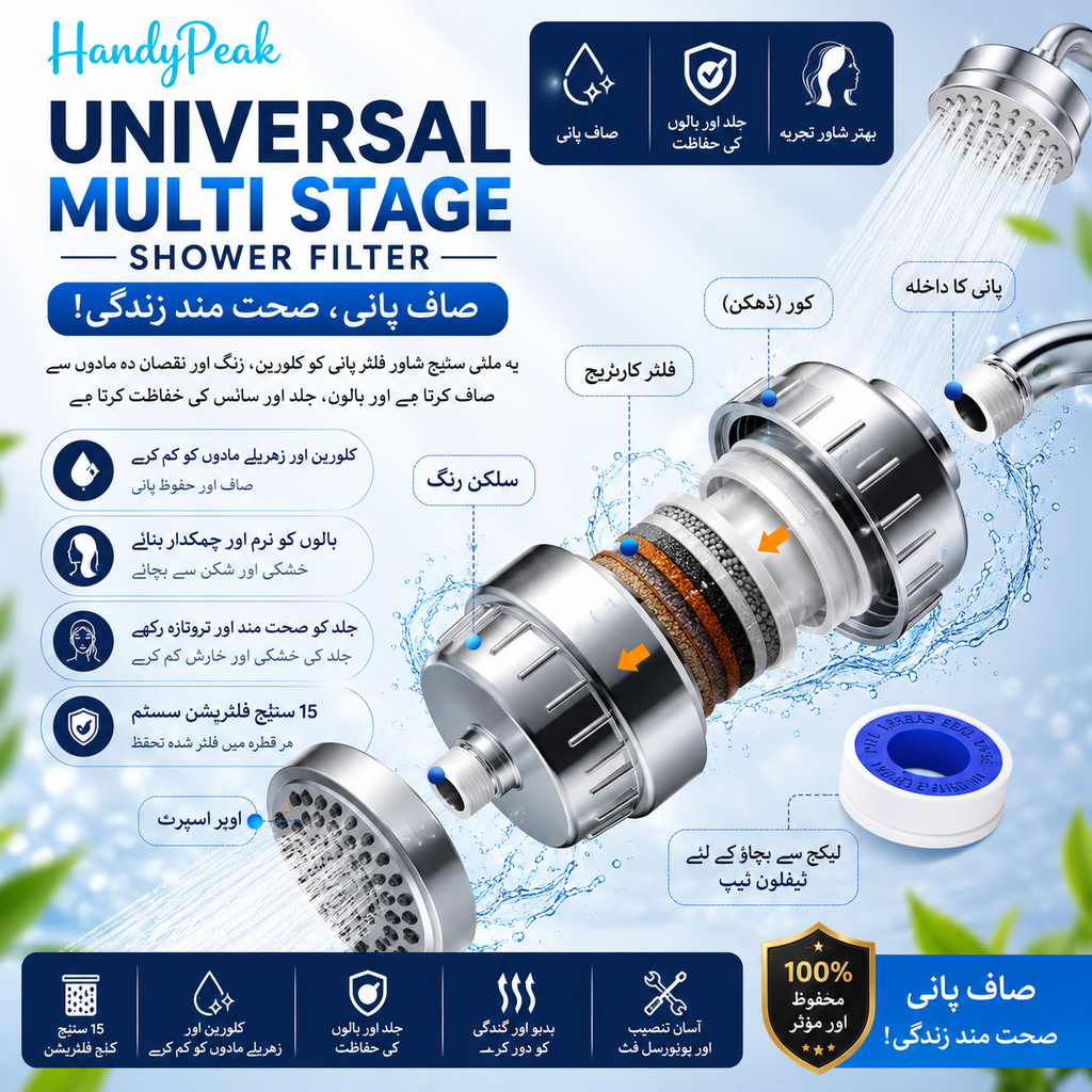(Free Delivery) Universal Shower Water Filter