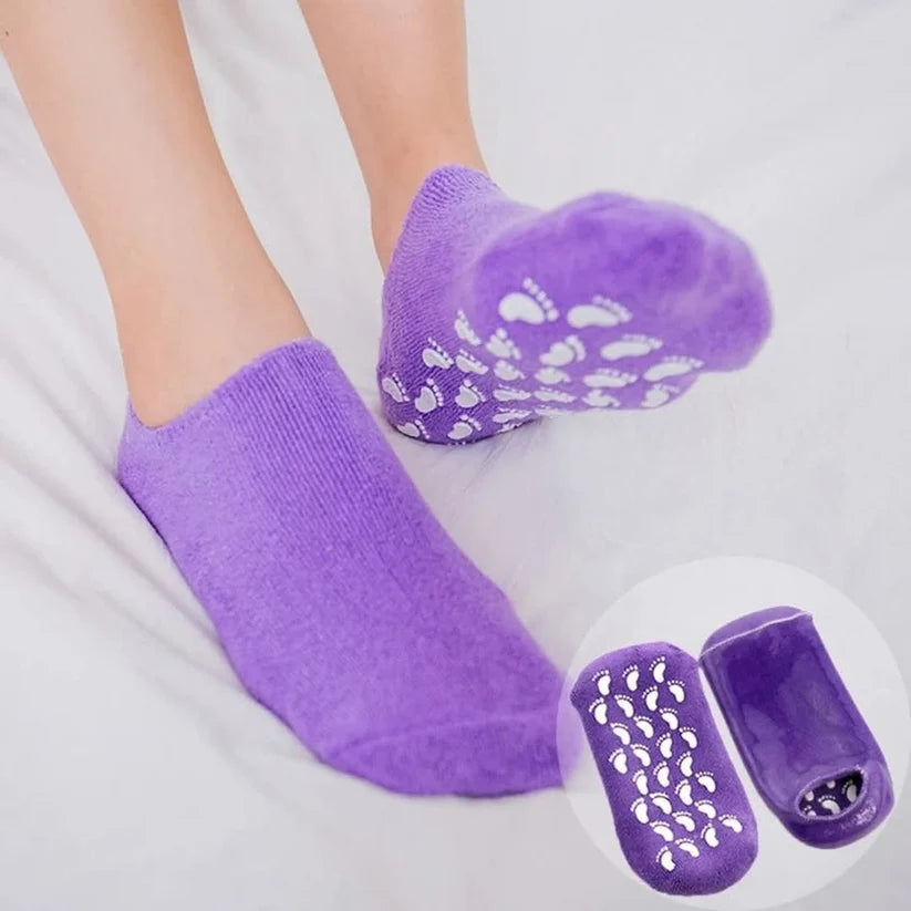 |FREE DELIVERY| Moisturizing SPA Gel Socks – Cracked Heel & Foot Care