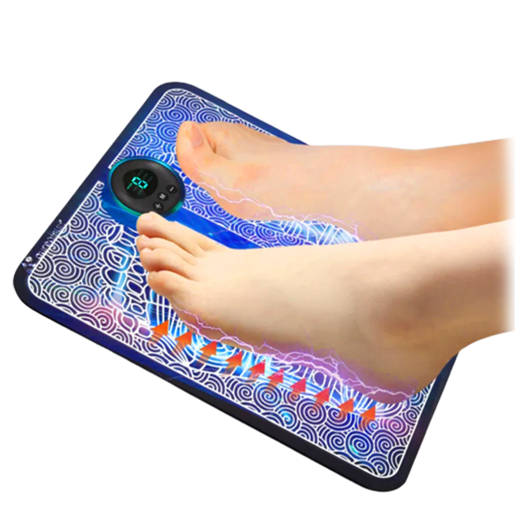 Rechargeable Portable EMS Electric Foot Massage Pad Feet Simulator