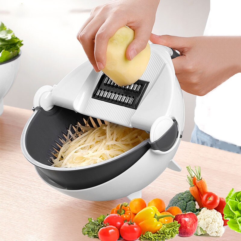 Multifunctional Vegetable Cutter With Drain Basket [free home delivery]