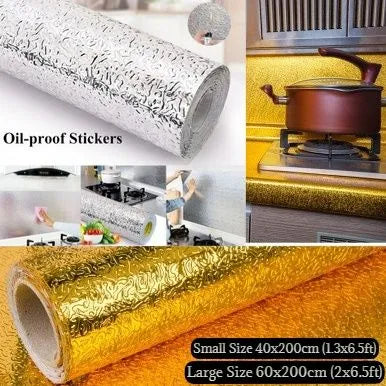 Aluminium Foil Sheet Kitchen Waterproof Self-Adhesive