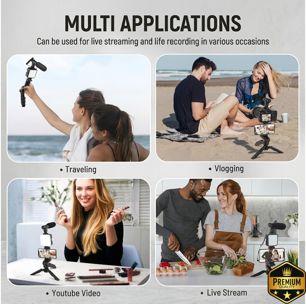 (Free Home Delivery) Smart Vlog Kit 🎥✨