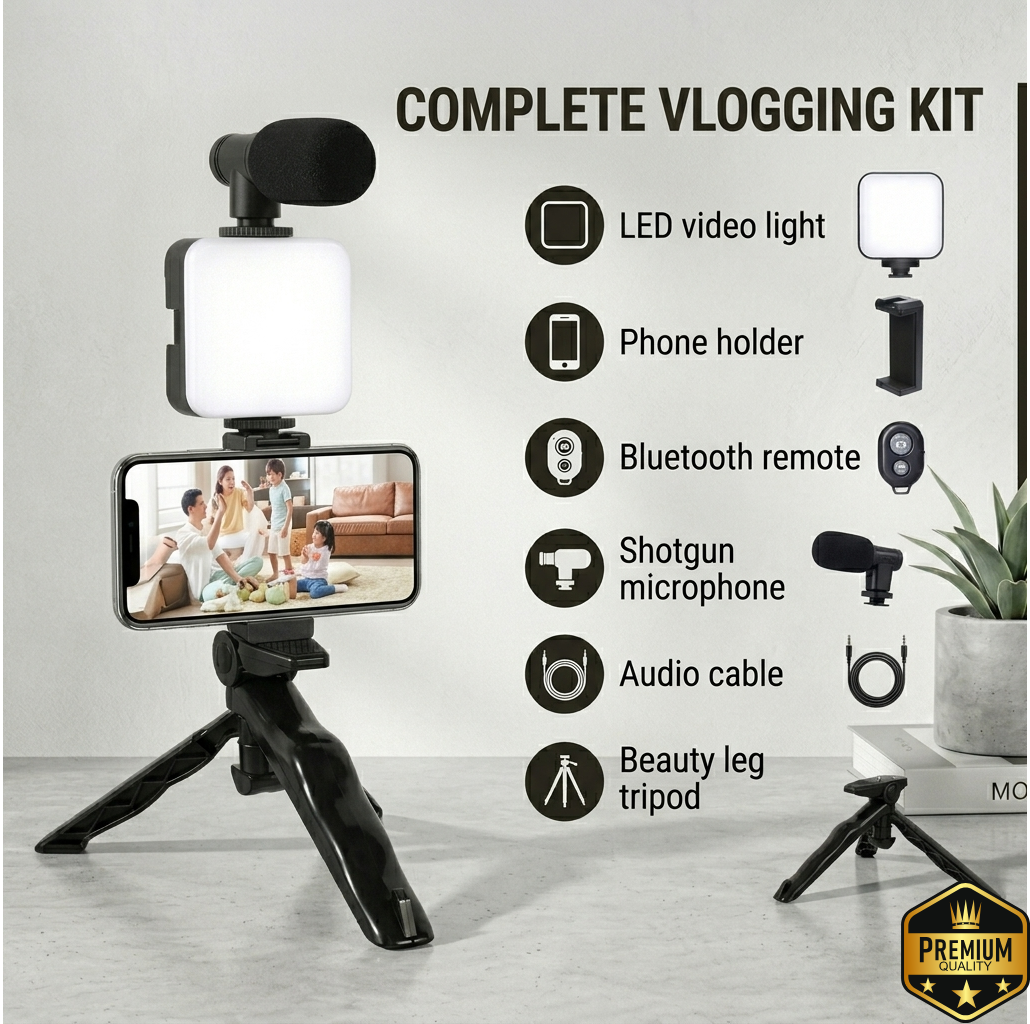 (Free Home Delivery) Smart Vlog Kit 🎥✨