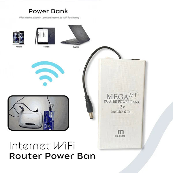 12W WiFi Router Power Bank – Stay Connected Anywhere