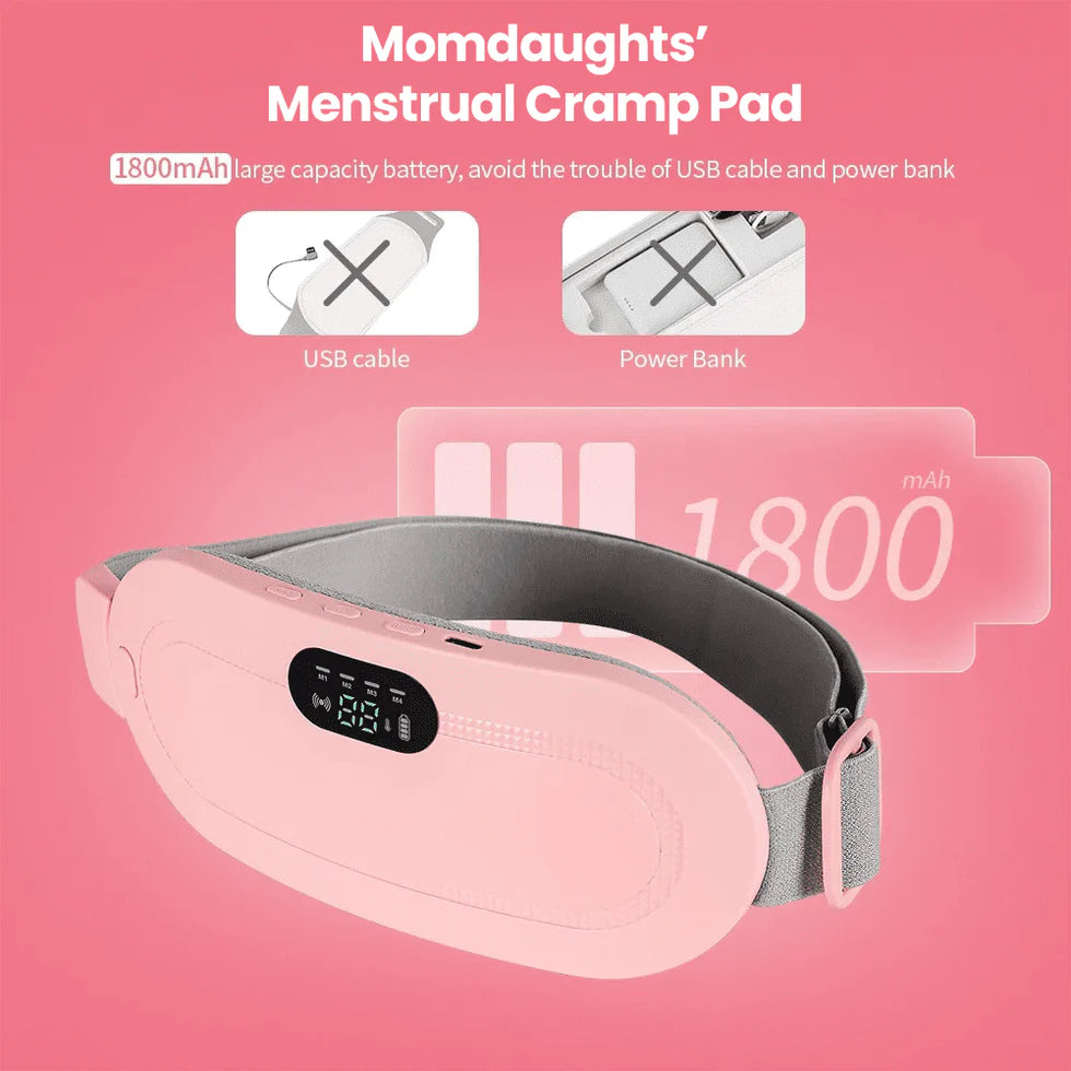 Adjustable Heating & Massage Belt for Menstrual Pain Relief