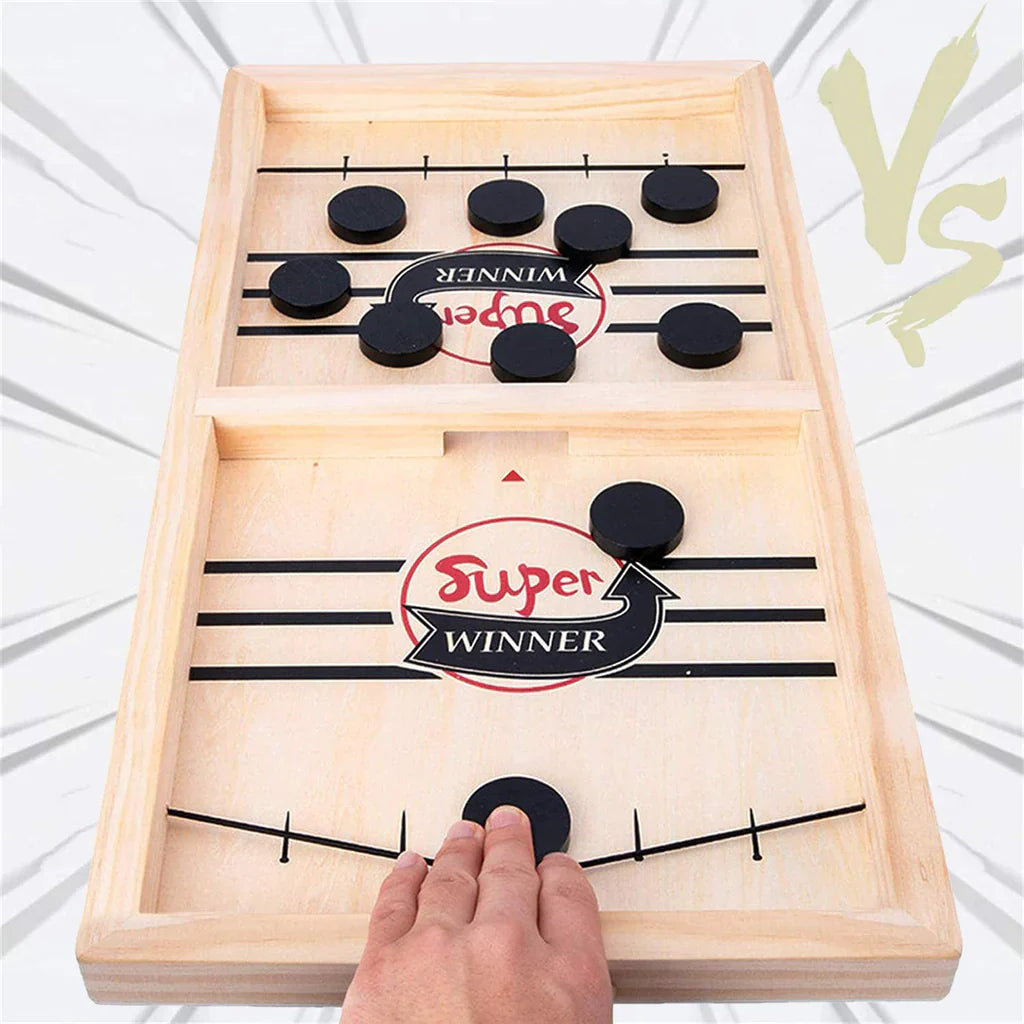 The Original Fast Sling Foosball Puck Board Game-Interactive Toy For Adults And Children - Large Size