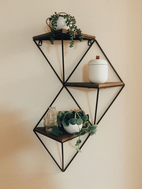 Organic Wood in Metal Frame – Wall Art Pair