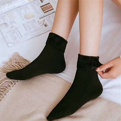 2 Pairs Ladies Velvet Cashmere Warm Socks For Ladies– Thick Wool Socks for Autumn, Winter, Spring