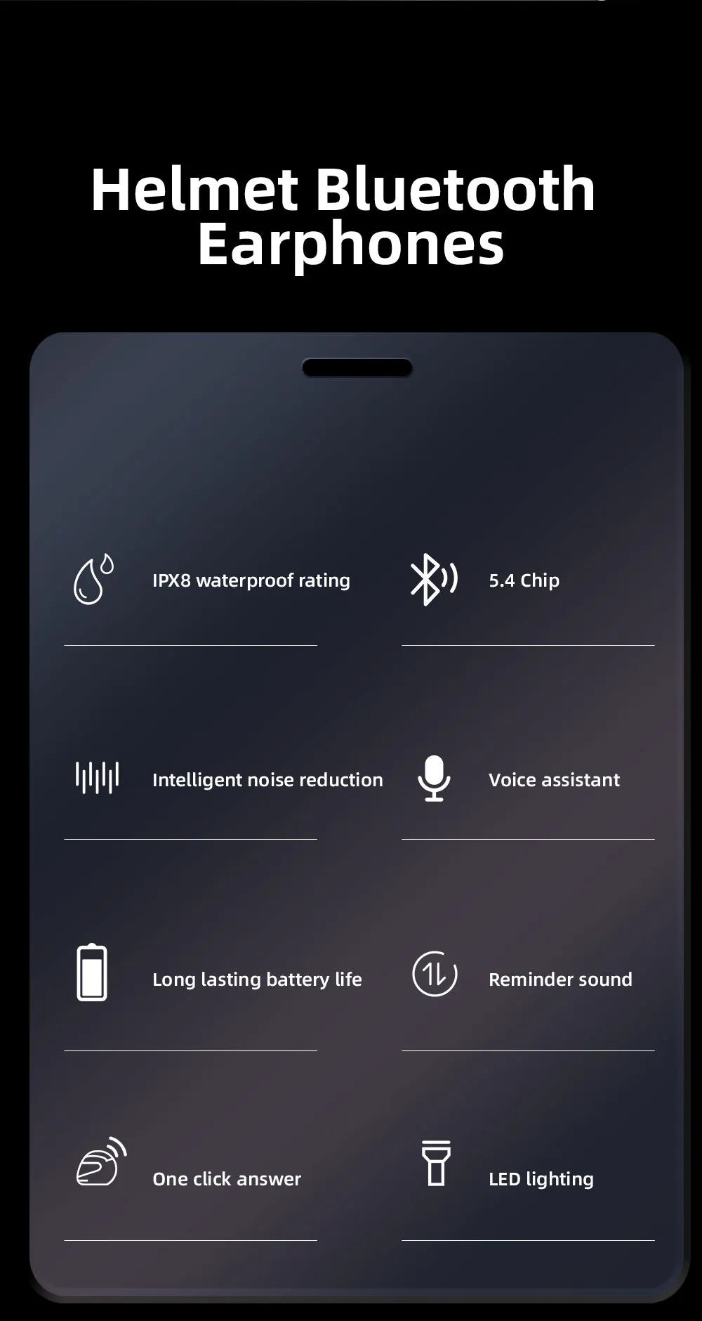 K06 Helmet Bluetooth Earphones – Wireless Motorcycle Helmet Headphones with quality Sound & Hands-Free Calling