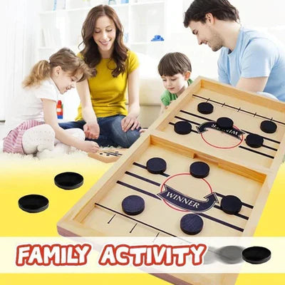 The Original Fast Sling Foosball Puck Board Game-Interactive Toy For Adults And Children - Large Size