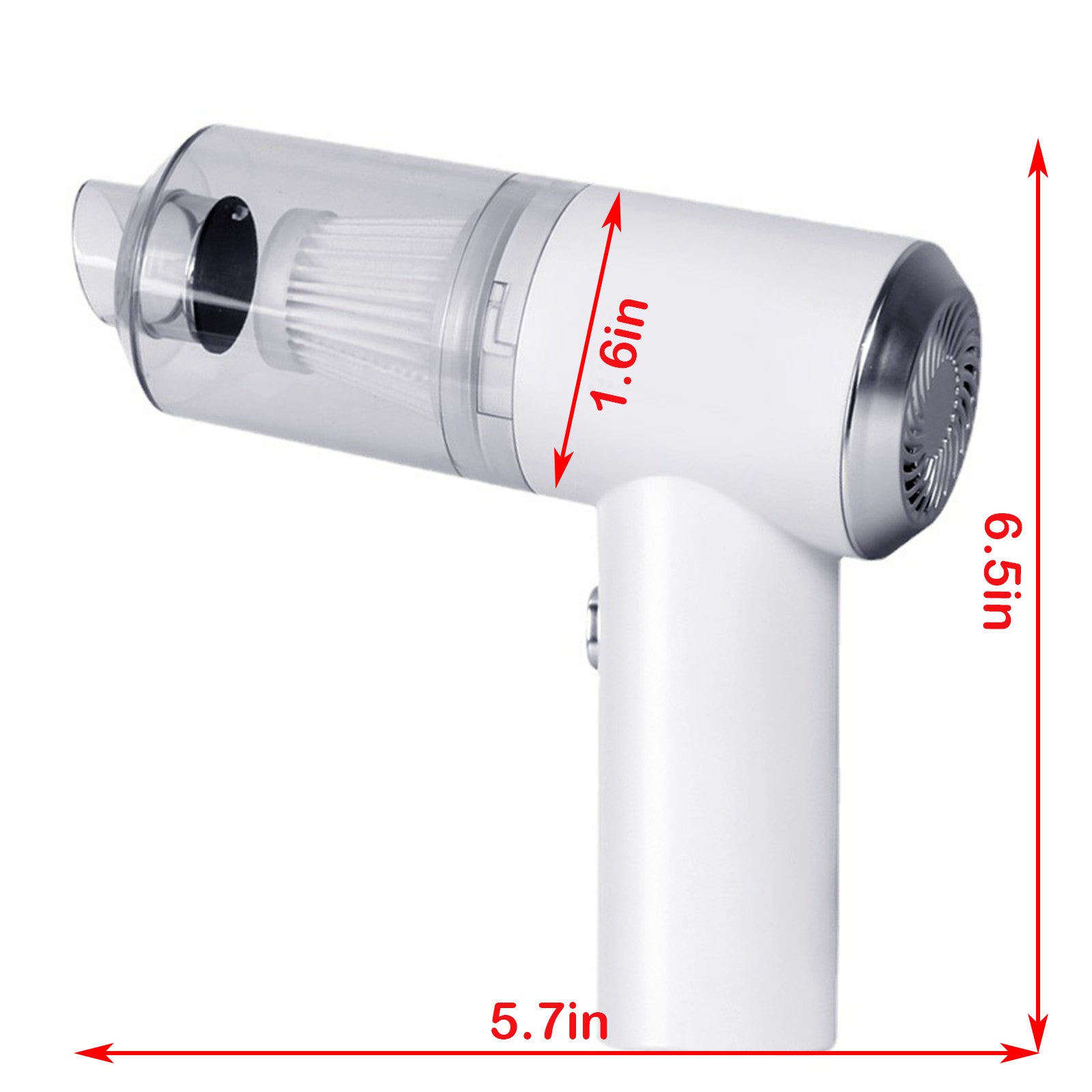 (Free home delivery) Rechargeable Portable Car Vacuum Cleaner with LED light