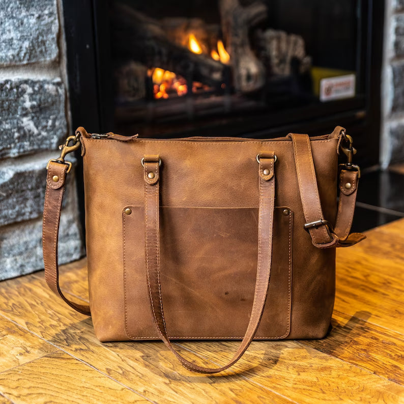 Artisan Full-Grain Leather Tote Bag