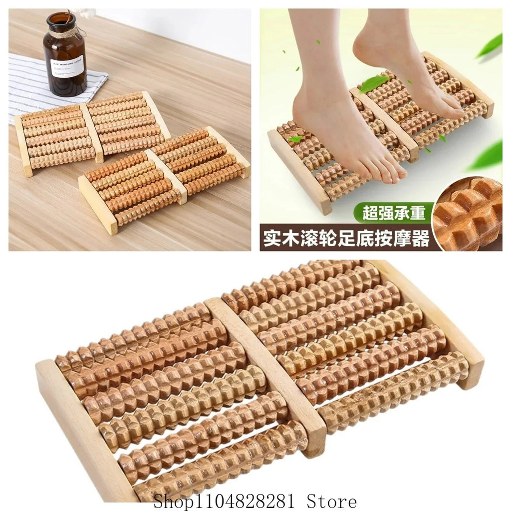 Wooden Roller Foot Massager - Pain & Stress Relief (FREE DELIVERY)