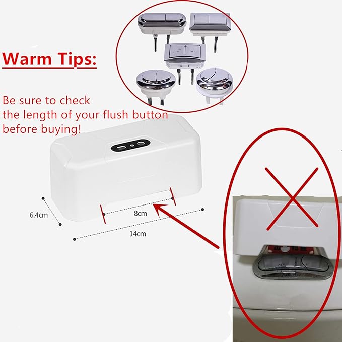 😍1st Time In Pakistan Automatic Sensing Toilet Flush Button, Touchless Smart Toilet Sensor (Free Home Delivery)