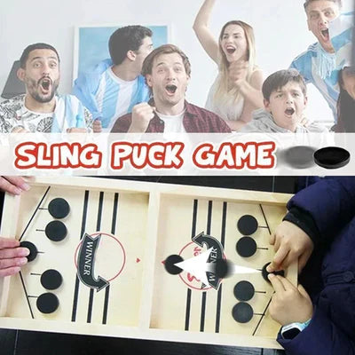 The Original Fast Sling Foosball Puck Board Game-Interactive Toy For Adults And Children - Large Size
